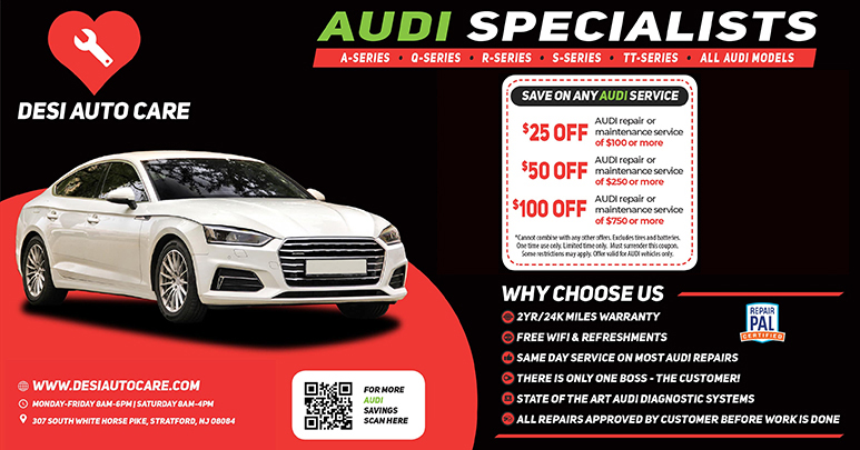 Audi Specials at Desi Auto Care